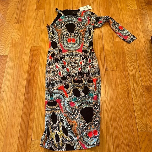 NWT Nicole Miller Collection One Shoulder Dress Size L - Picture 1 of 5